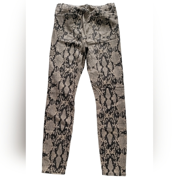 Black Orchid Snakeskin Print Jeans Christie Super High Rise - Picture 6 of 10